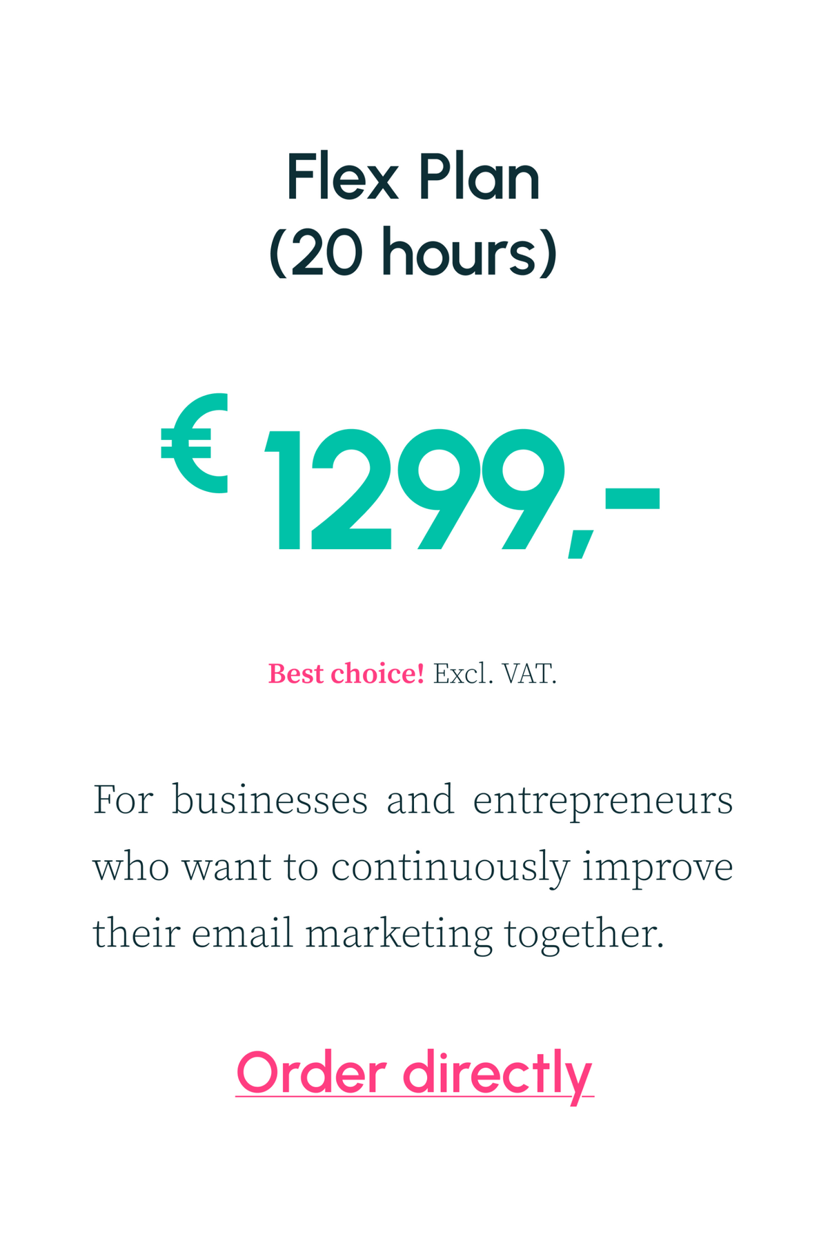 For businesses and entrepreneurs who want to continuously improve their email marketing together.