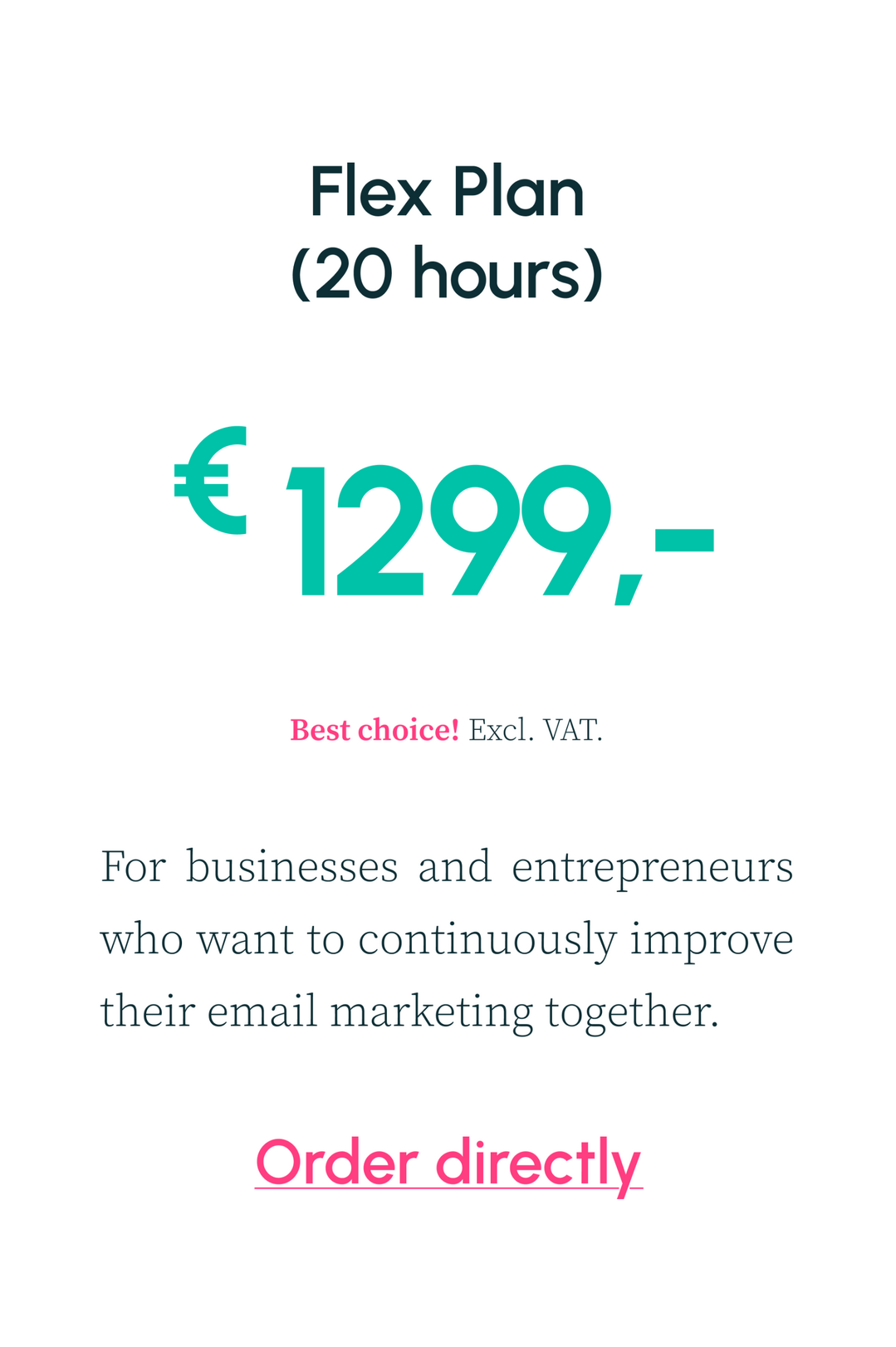 For businesses and entrepreneurs who want to continuously improve their email marketing together.
